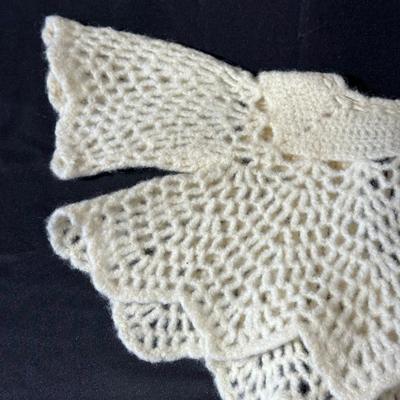 Vintage Handmade Pink & Cream Crochet