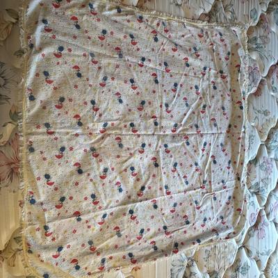 Lot of Vintage Baby Blankets #1