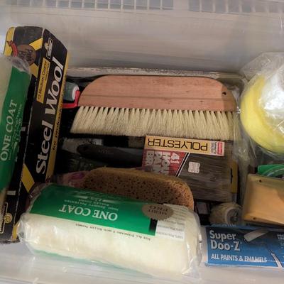 Assortment Of Painting Supplies