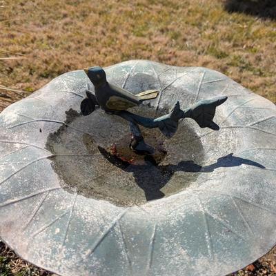Metal Bird Bath