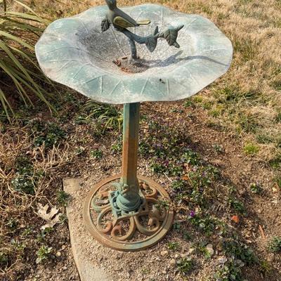 Metal Bird Bath