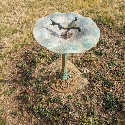 Metal Bird Bath