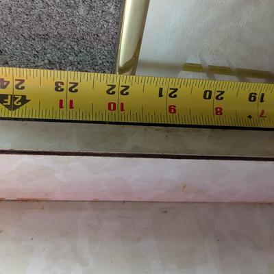 Vintage Frosted Bird Mirror Approx 22" x 27"