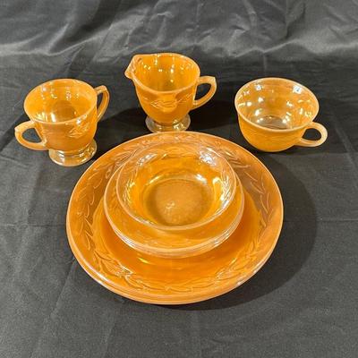 Lot of Vintage Fire King Luster Dining Ware