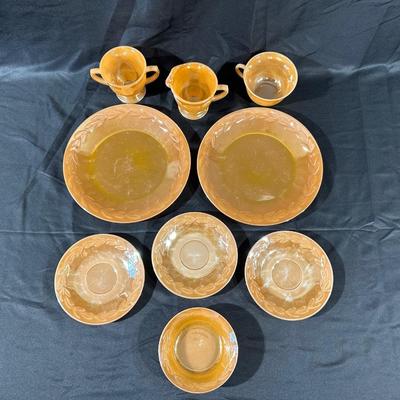 Lot of Vintage Fire King Luster Dining Ware