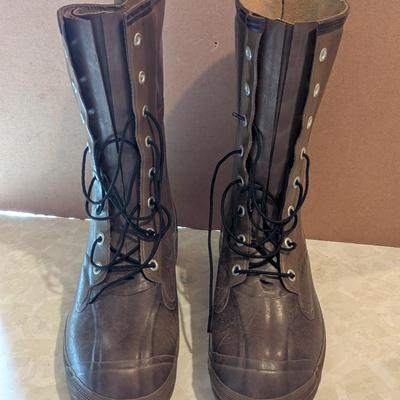 Vintage Ball Band Thermo Ply Insulated Rain Hunting Rubber Boots