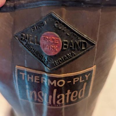 Vintage Ball Band Thermo Ply Insulated Rain Hunting Rubber Boots