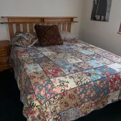 Bed and quilts 