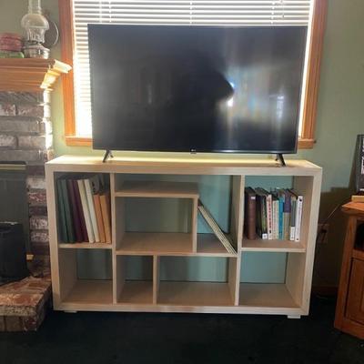Bookcase and tv 