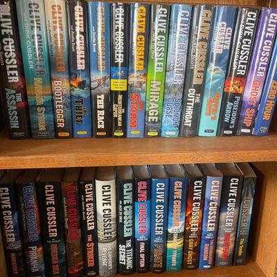 Clive  Cussler book collection 