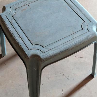 Plastic Green Outdoor Side Table