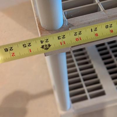 Approx 36" x 24" x 38 1/2" Plastic Shelving Units