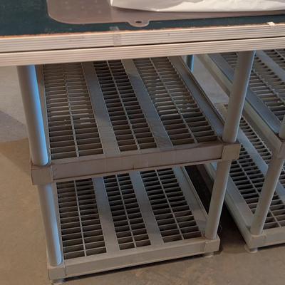 Approx 36" x 24" x 38 1/2" Plastic Shelving Units
