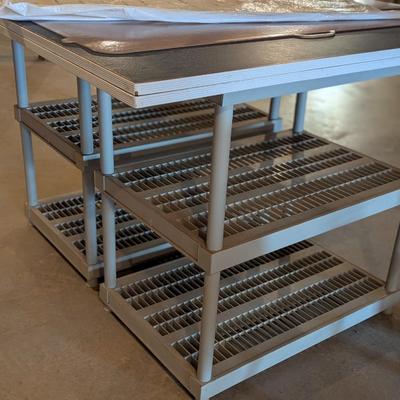 Approx 36" x 24" x 38 1/2" Plastic Shelving Units