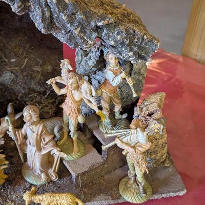 Made In Italy Nativity Scene Plays Music