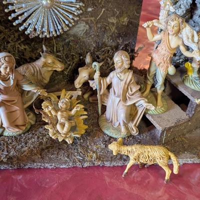 Made In Italy Nativity Scene Plays Music