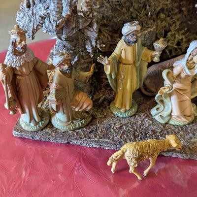 Made In Italy Nativity Scene Plays Music