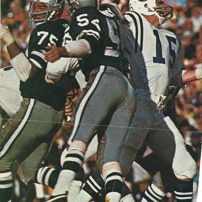 Chuck Howley signed magazine photo