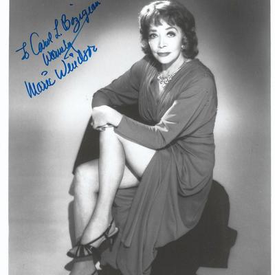 Marie Windsor signed photo