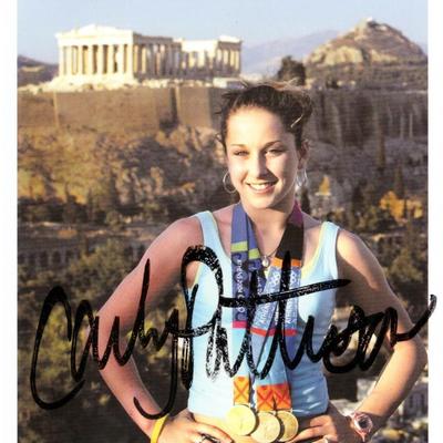 Olympian Carly Patterson signed photo