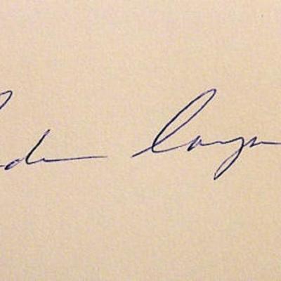 Astronaut Gordon Cooper signature slip 
