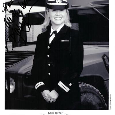 JAG Karri Turner signed photo