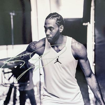 Kawhi Leonard signed photo