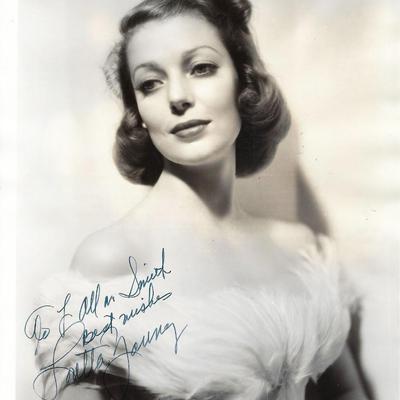 Second Honeymoon Loretta Young signed photo