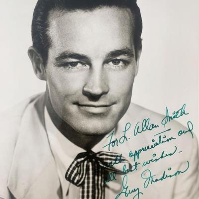 Guy Madison signed photo