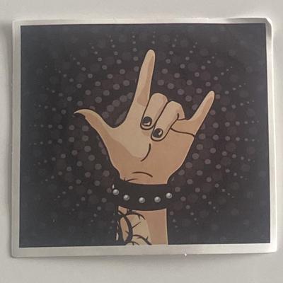 Rock on sticker 
