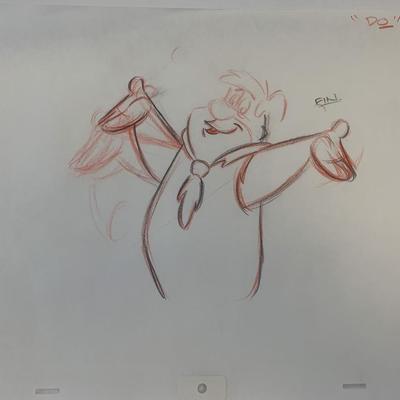 The Flintstones original hand drawn artwork for cartoon