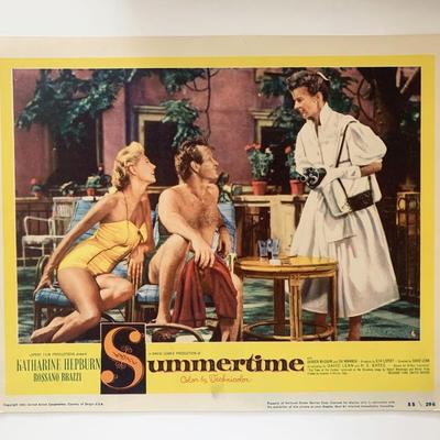 Summertime original 1955 vintage lobby card