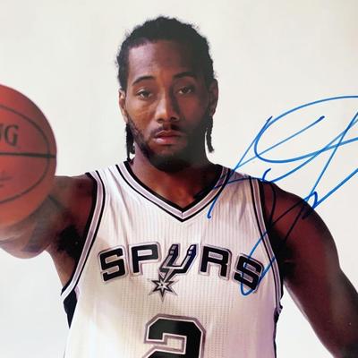 Kawhi Leonard signed photo