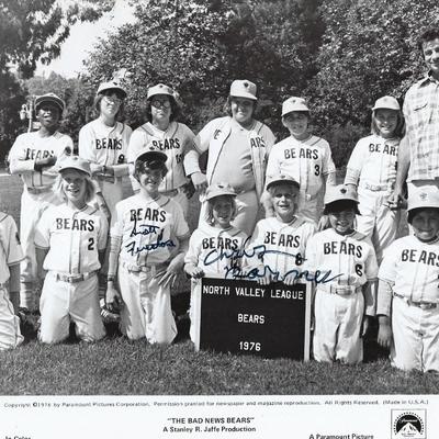 The Bad News Bears Chris Barnes signed movie photo