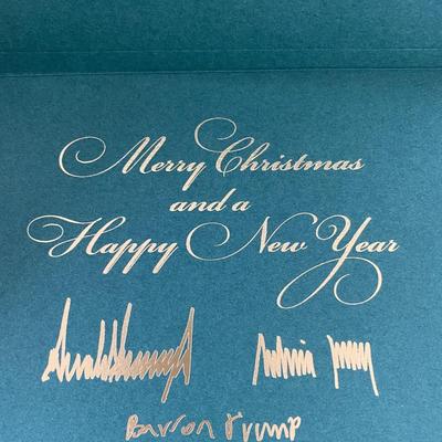 The Donald Trump White House Trump Family Official Christmas Card 
