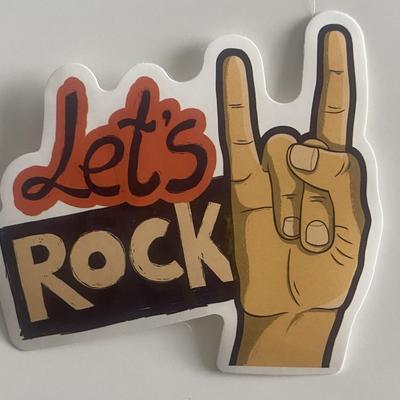 Let's Rock sticker 
