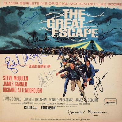 Steve McQueen The Great Escape signed Soundtrack 
