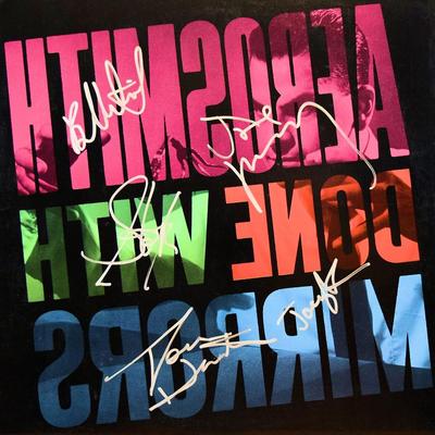 Aerosmith Done With Mirrors signed album