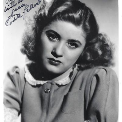 Edith Fellows signed photo