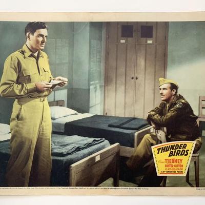 Thunder Birds original 1942 vintage lobby card