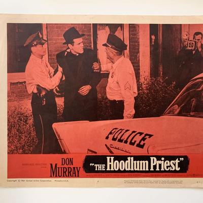 The Hoodlum Priest original 1961 vintage lobby card