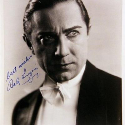 Bela Lugosi signed portrait photo 