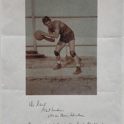 Oscar Schectman signed page
