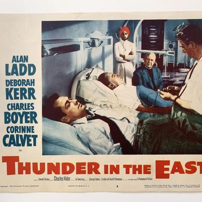 Thunder in the East original 1953 vintage lobby card