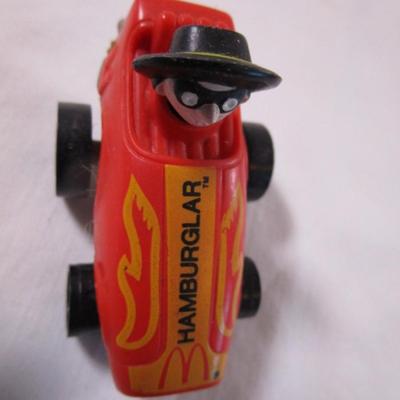 8 toy cars, various brands