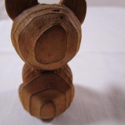 Carved wooden bear