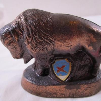 Buffalo figurine, Copper-tone