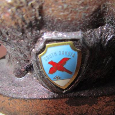 Buffalo figurine, Copper-tone