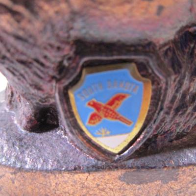 Buffalo figurine, Copper-tone