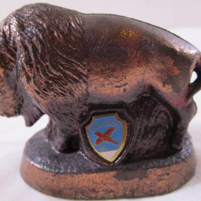 Buffalo figurine, Copper-tone